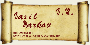 Vasil Markov vizit kartica